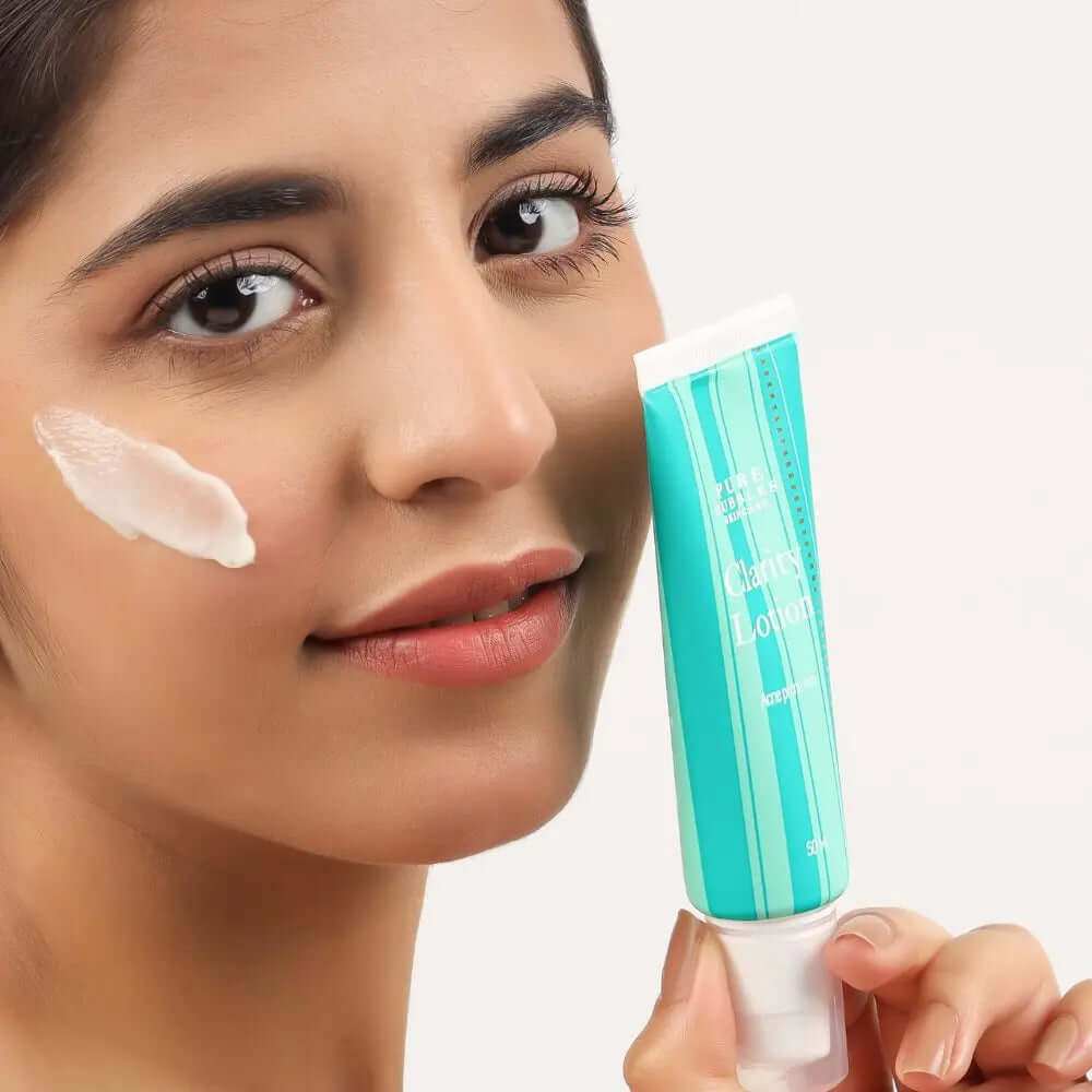 Clarity lotion & Best moisturizer for oily skin with thyme, magnolia, and sea buckthorn