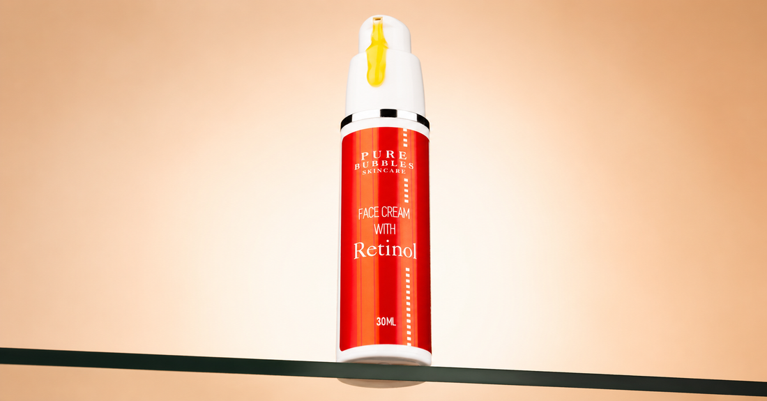 retinol face cream pure bubbles skincare for pigmentation dark spots best retinol in India blog post 2026 shop on amazon 