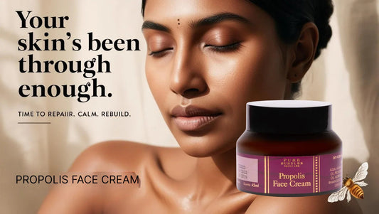 Propolis face cream for calm, repair, and rebuild skin — gentle skincare with plant-based actives