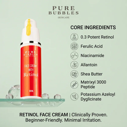 0.3% Retinol Face Cream| Melasma|Anti-ageing|Acne 30ml