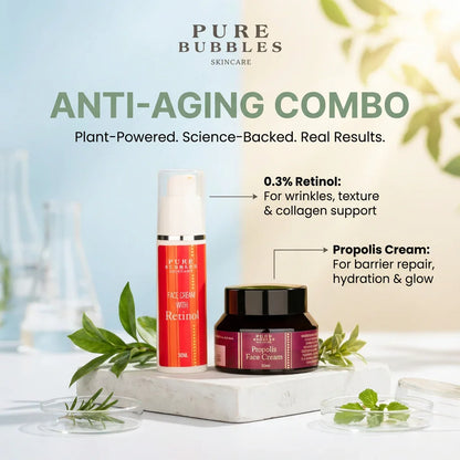 Anti Aging Combo – Retinol Night Cream + Propolis