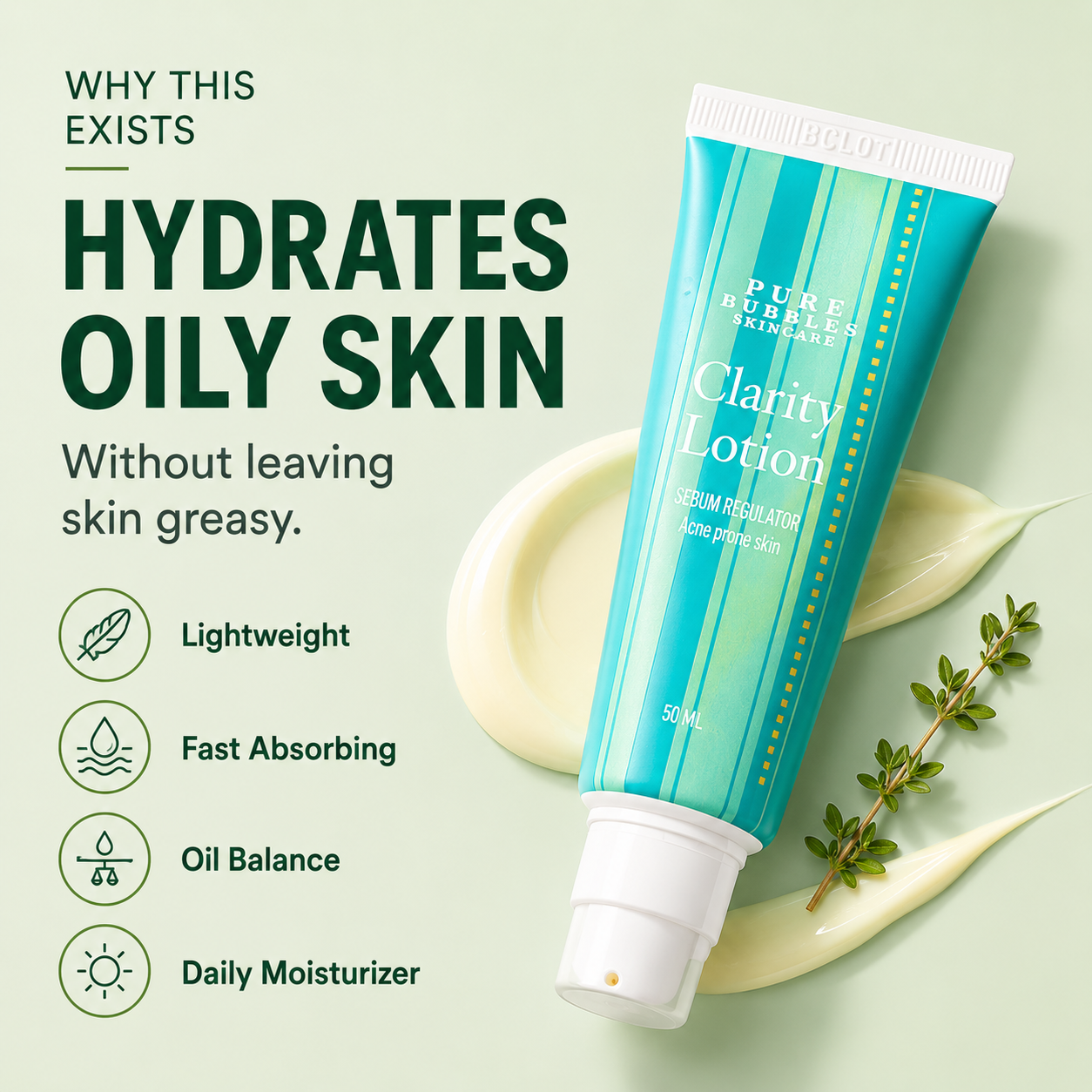 Clarity Lotion— Advanced Acne & Sebum Control Moisturizer