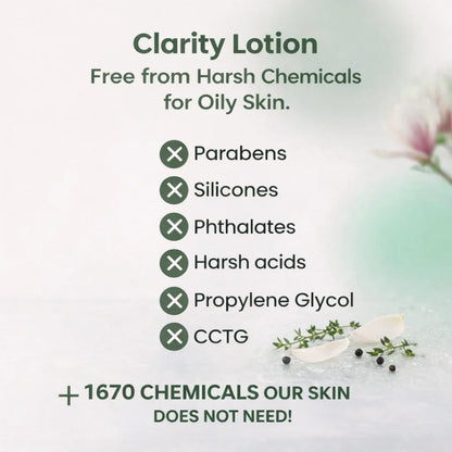 Clarity Lotion |Moisturiser for Oily Skin | Lightweight | 50ML