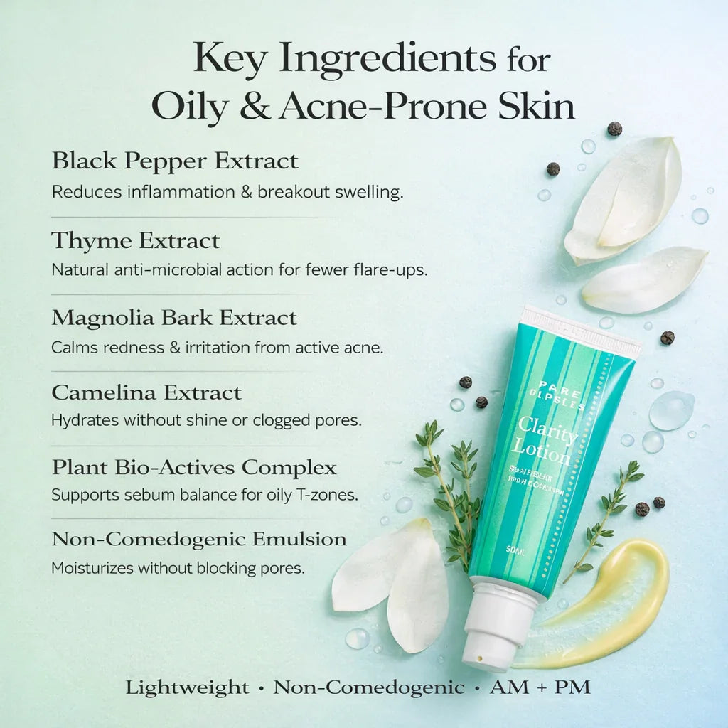 Clarity Lotion |Moisturiser for Oily Skin | Lightweight | 50ML