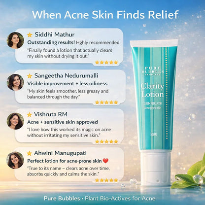 Clarity Lotion |Moisturiser for Oily Skin | Lightweight | 50ML