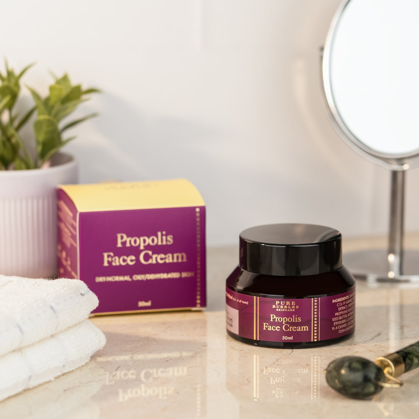 Propolis face cream | Moisturiser for Dry skin | 50ml