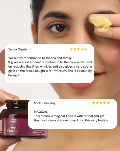 Propolis face cream | Moisturiser for Dry skin | 50ml Buy 2 for Rs.999