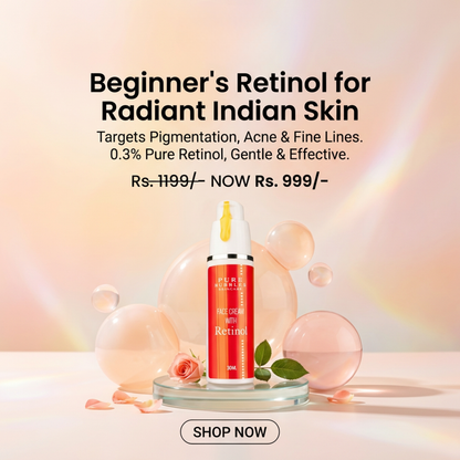 Retinol Face Cream O.3% for Pigmentation, Melasma Acne and Night Repair Cream